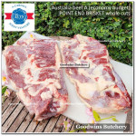 Beef BRISKET PE (Point End) frozen for smoke soup tongseng rawon semur Australia TEYS portioned 1/4 cut +/- 1.5kg (price/kg)